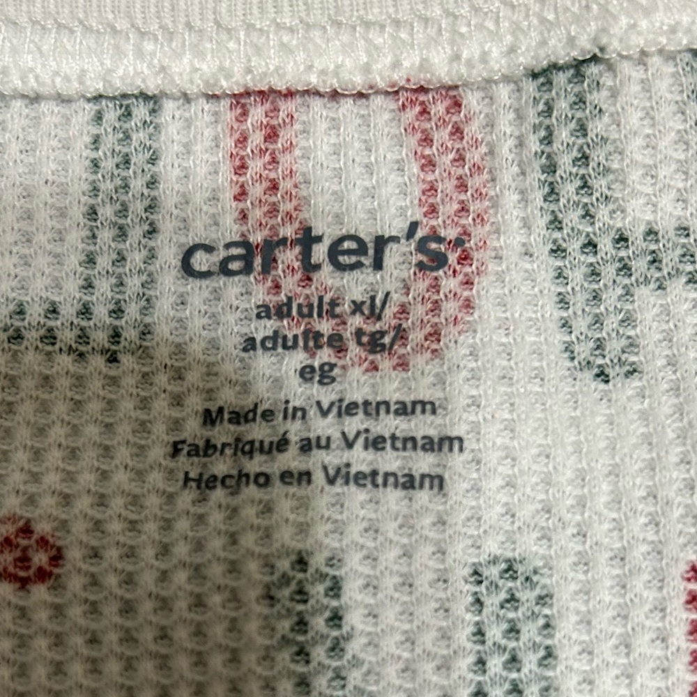 Carter's Adult Red and Green Christmas Pajamas - Picture 6 of 7